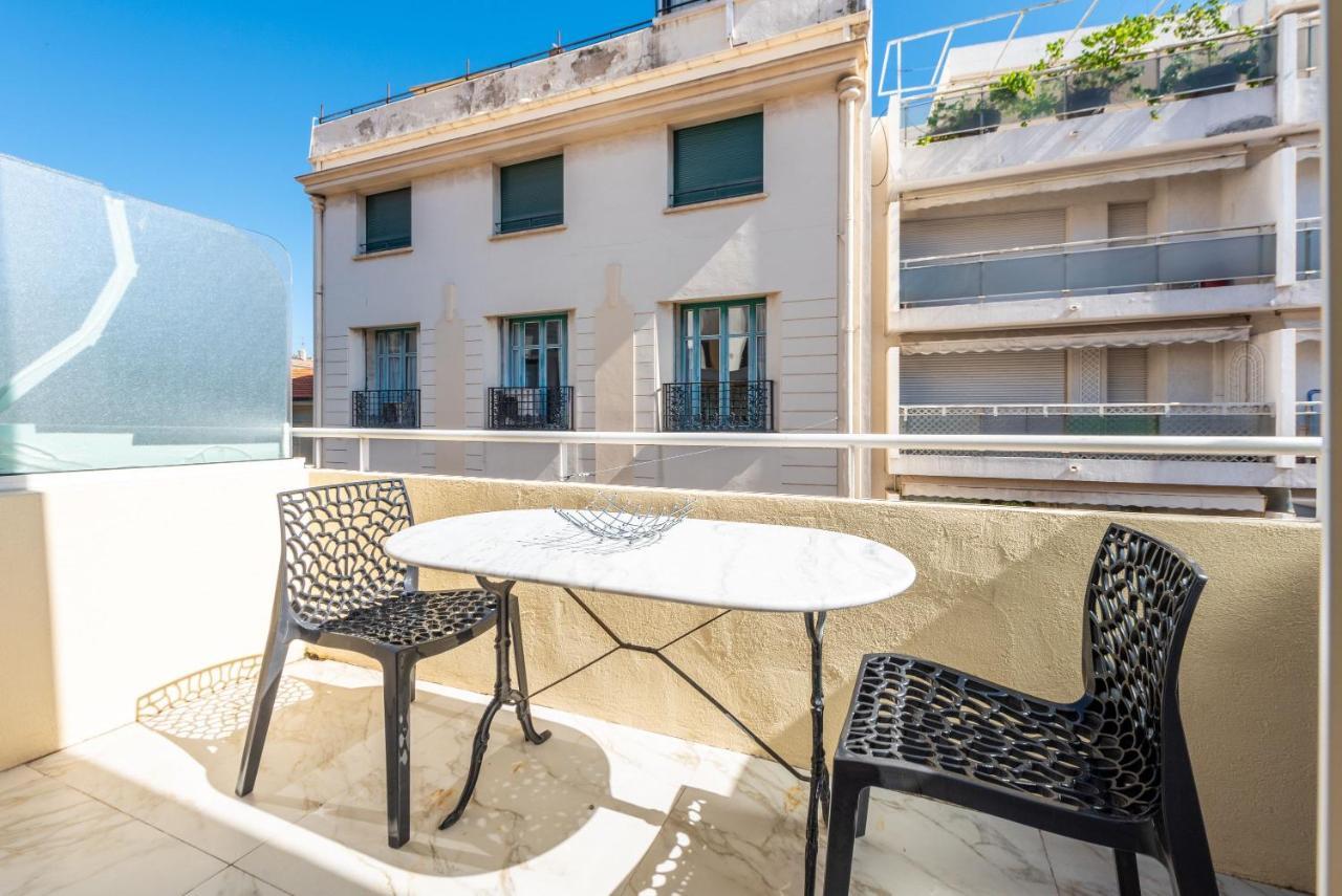 Large Studio - 50M Cannes Beach - Terrace Sea View المظهر الخارجي الصورة