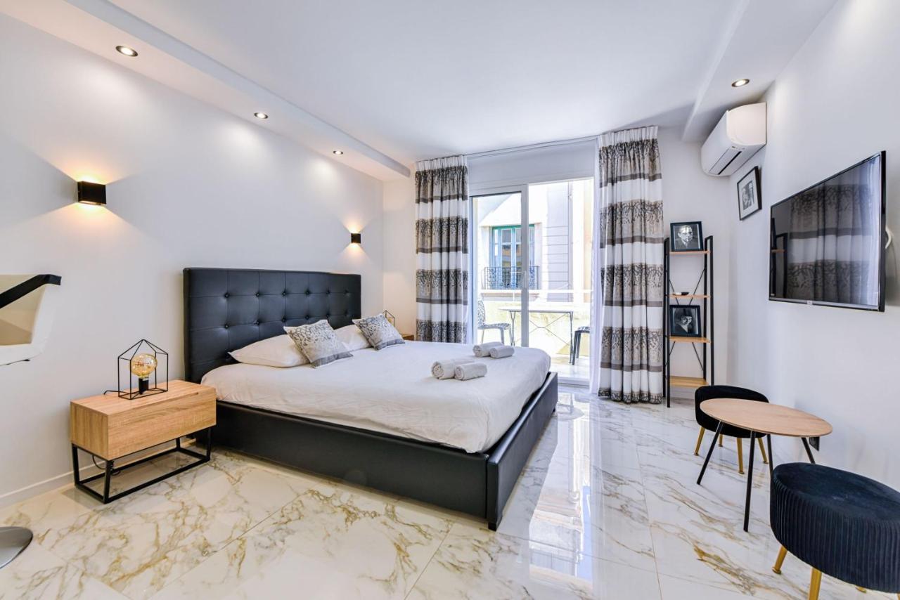 Large Studio - 50M Cannes Beach - Terrace Sea View المظهر الخارجي الصورة